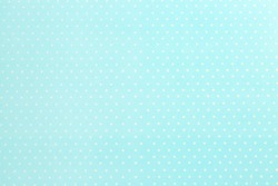 Mint fabric background with polka dot