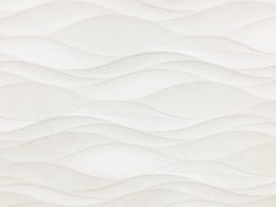 White seamless texture. Wavy background. Interior wall decoration. 3D interior wall panel pattern. white background of abstract waves.