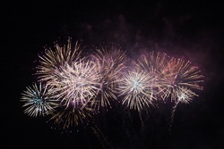 Fireworks in the new year festival