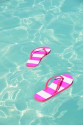 Flip-flops in water