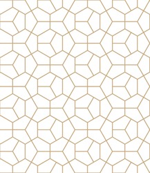 Abstract geometry gold deco art hexagon pattern