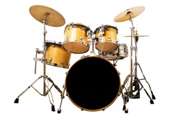 Set of drums isolated with 
