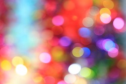 Abstract bokeh background of Christmas light 