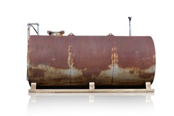 Old oil rust tank.               