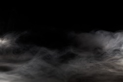 Abstract  fog or smoke move on black color background