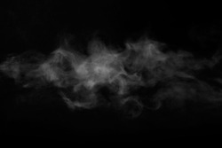 Background of abstract grey color smoke on dark background