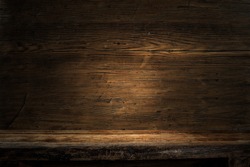 Wooden dark background of free space for your decoration. 