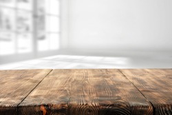 wooden table and wooden space for you 