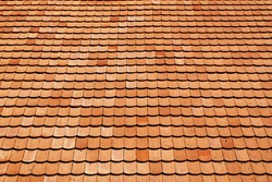 Tile roof of old texture background surface natural color