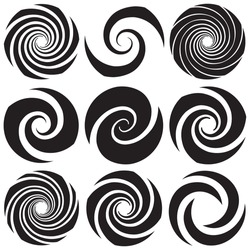 Optical Art - Collection of Spirals