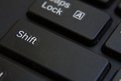 Computer Keyboard Keys. Key Shift