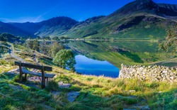 Rest for a moment at Buttermere, The Lake District, Cumbria, England