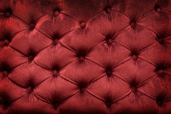 Quilted velvet burgundy fabric as a background