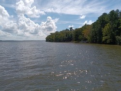 Beautiful view of Lake Marion, South Carolina