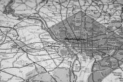 Washington D.C. USA travel map background