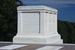 Tomb of the Unknown Soldier in Arlington National Cemetery, Washington DC
