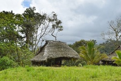 Typical house in the jungle, Panama