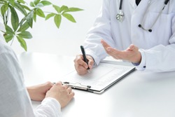 Medical examination between docotor and patient