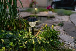 Solar powered lanterns, garden lighting