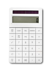 Calculator isolated on white