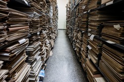 Archive folder, Pile of Files , File folders in a file cabinet, card catalog
