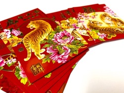 Chinese New Year Red Packet for the ‘ang pow’. This year 2022 is year of Tiger.