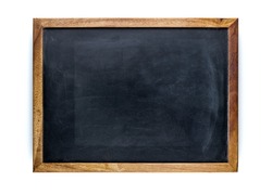 Blank blackboard, empty whiteboard