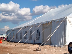 Big tent at the new casino in Hobbs, NM.