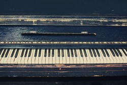 Vintage retro piano