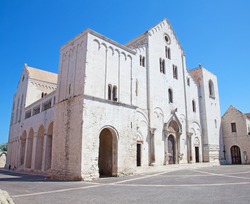 Famous Saint Nicholas church in Bari, Italy