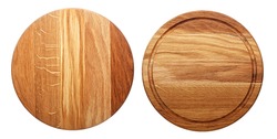 multifunctional circular wooden cutting board for cutting bread, pizza or steak serve