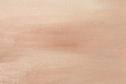 Soft Abstract acrylic and watercolor smear blot painting wall. Beige, brown Color canvas copy space texture horizontal background.