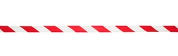 Red and white barrier warning tape, sign area for safety, panorama
