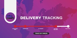 Truck delivery services, fast relocation, shipping order, distribution line icon, tracking parcel outline vector