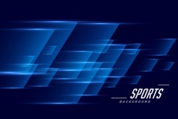 blue sports background in speed effect style