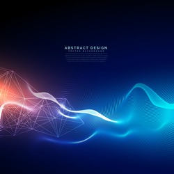 abstract technology background with light effect