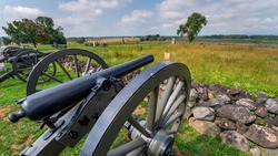 Cannon around the Battlefield at Gettysburg National Park in Pennsylvania