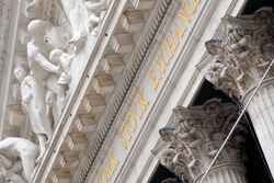 Detail of the New York Stock Exchange