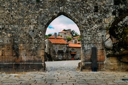 Sortelha historical mountain village, built within Medieval fortified walls, included in Portugal's Historical village route.