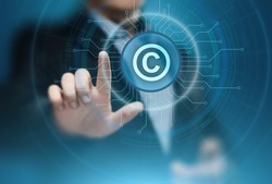 Patent Law Copyright Intellectual Property Business Internet Technology Concept.