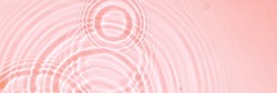 Pink water texture, cosmetic background pink water surface with rings and ripples. Spa concept background. Flat lay, copy space.