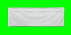 PVC advertising banner with eyelets