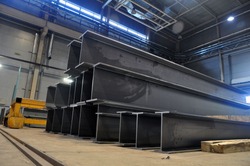 products of the plant for the production of metal structures. Welded I-beam