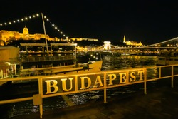View of Budapest from Danubbio by night