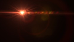 abstract lens flare  light over black background