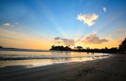 Beautiful Tropical Beach In Sri Lanka. Sri Lanka Is Endowed With Over A Thousand Miles Of Beautiful Golden Beaches That Are Fringed With Coconut Palms Making The Ideal Destination For A Beach Holiday