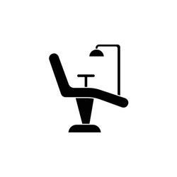 Dental chair glyph icon. illustration graphic of Dental chair.