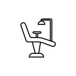 Dental chair line icon. illustration graphic of Dental chair.