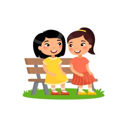 Girls talking Vector Illustration - Free Stock Photo by Sara on ...