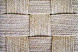 Square rope weave texture. Rope weave background.